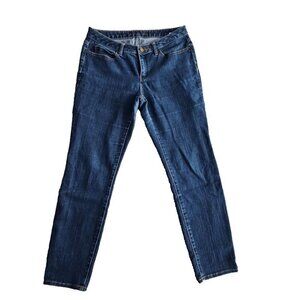 Michael Kors Jeans Women's 8 (36x28) Skinny Mid Rise Stretch Dark Wash Denim